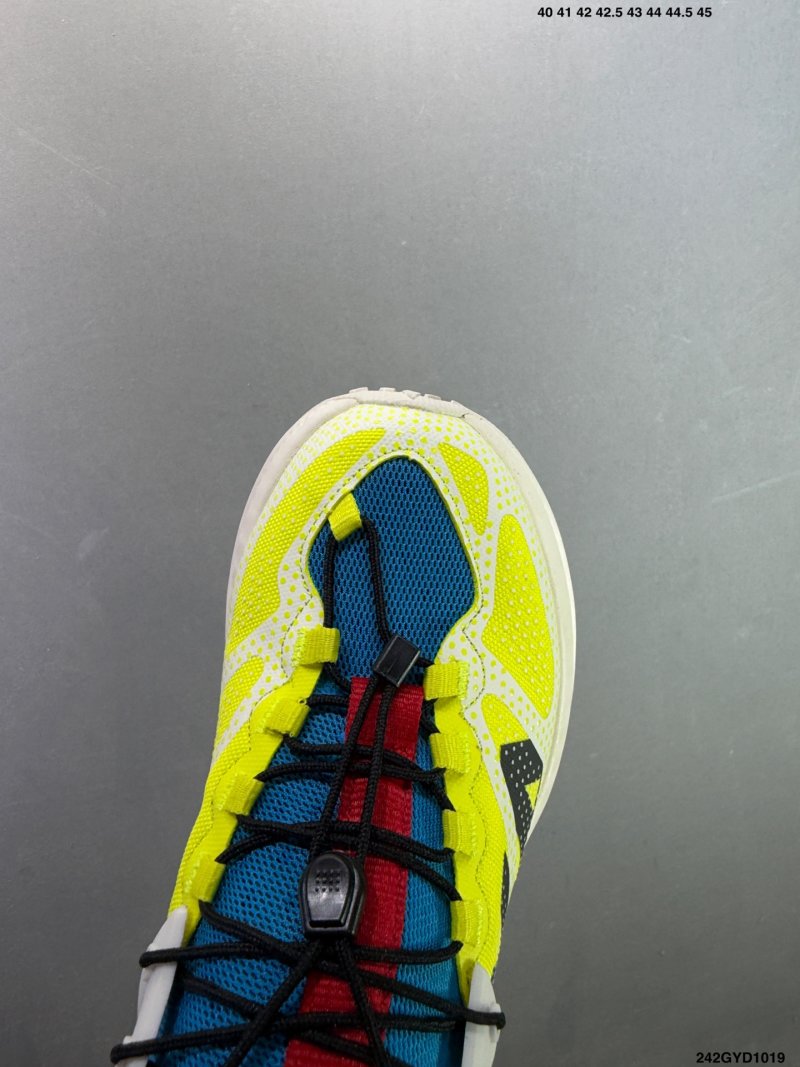 HOKA ONE ONE Mafate X Yellow Blue White Hiking Shoe view
