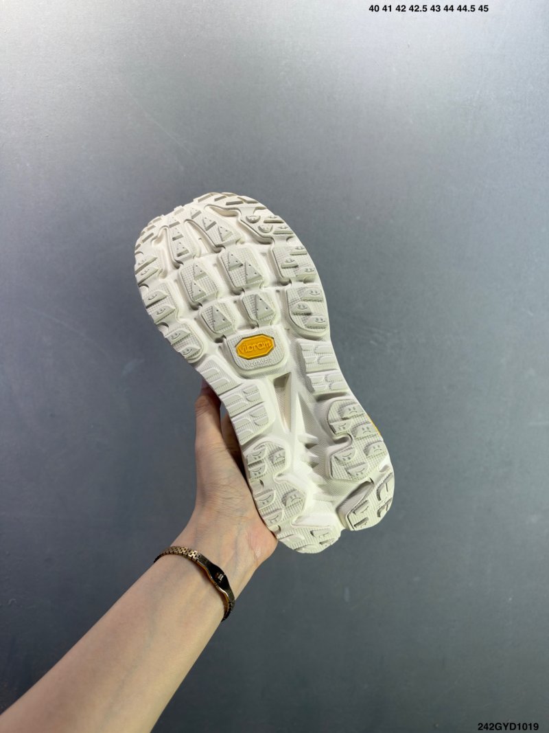 HOKA ONE ONE Mafate X Yellow Blue White Hiking Shoe view