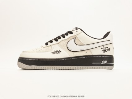 Nike Air Force 1 Low Stüssy Collaboration Cream Black