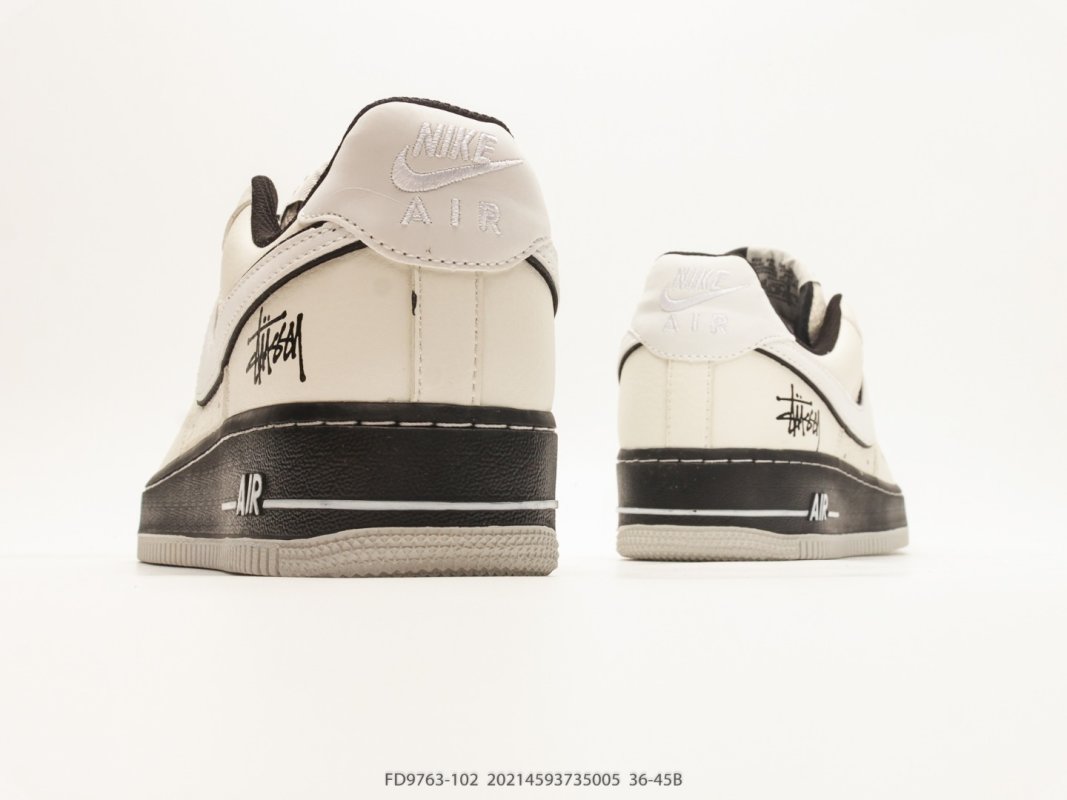 Nike Air Force 1 Low Stüssy Collaboration Cream Black view