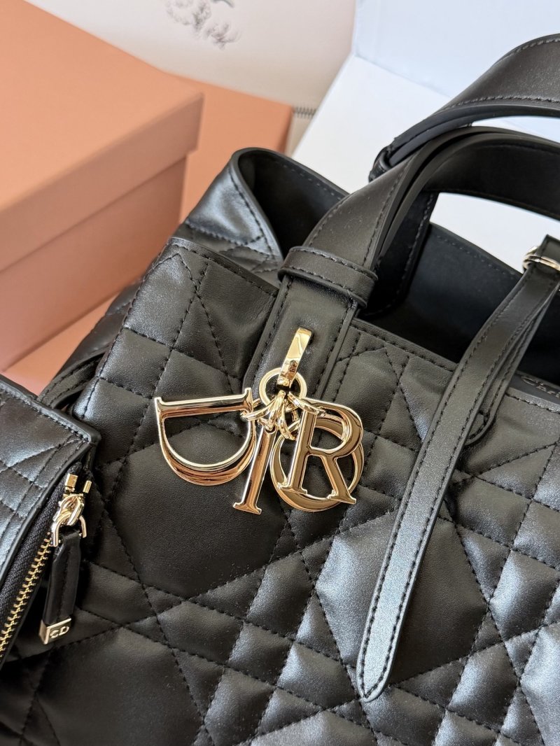 Dior Toujours Quilted Tote Bag Black view