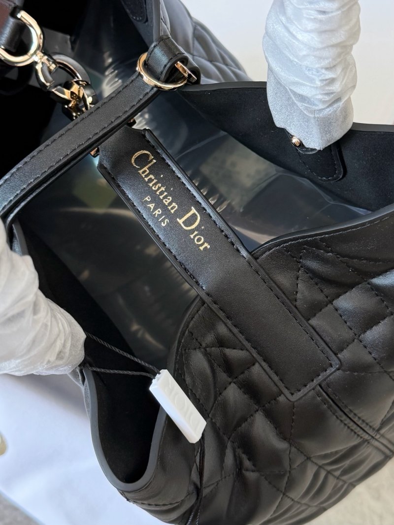 Dior Toujours Quilted Tote Bag Black view