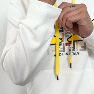 Pokemon Pikachu Yellow Ears Graphic White Hoodie view 7