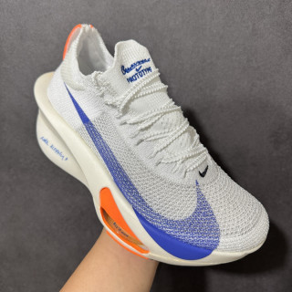 Nike Zoom VaporFly Next% 3 Prototype White Blue Orange view 3