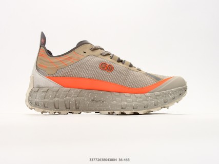 Norda 001 Low Top Trail Running Shoe Beige Orange view 2