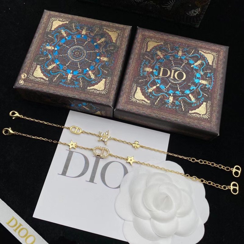 Dior CD Star Gold-Plated Chain Bracelet view