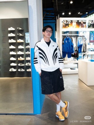 Adidas White Black Stripe Track Jacket view 12