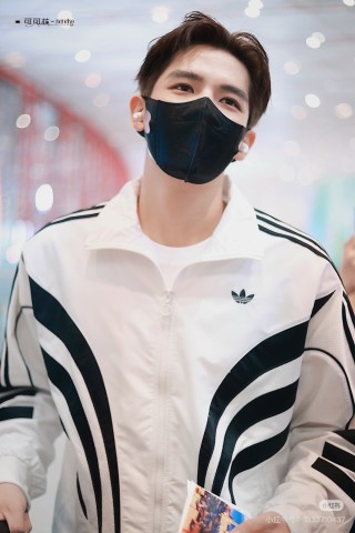 Adidas White Black Stripe Track Jacket view 3