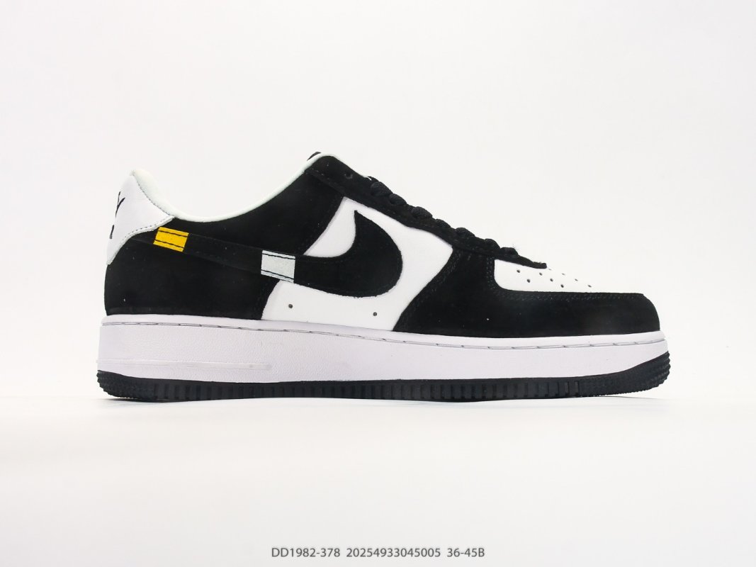 Nike Air Force 1 Low Black White Stüssy Collab Sneaker view