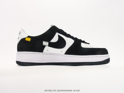 Nike Air Force 1 Low Black White Stüssy Collab Sneaker view 2