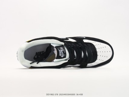 Nike Air Force 1 Low Black White Stüssy Collab Sneaker view 3