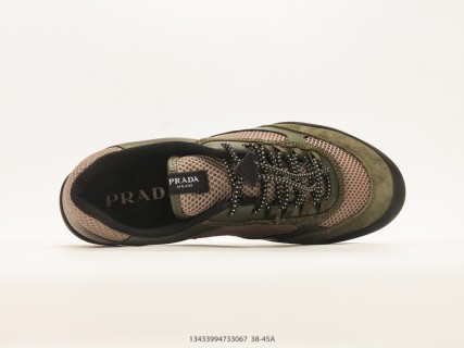 Prada Trainer Low Olive Green Mesh Sneaker 1:1 UA Rep view 3