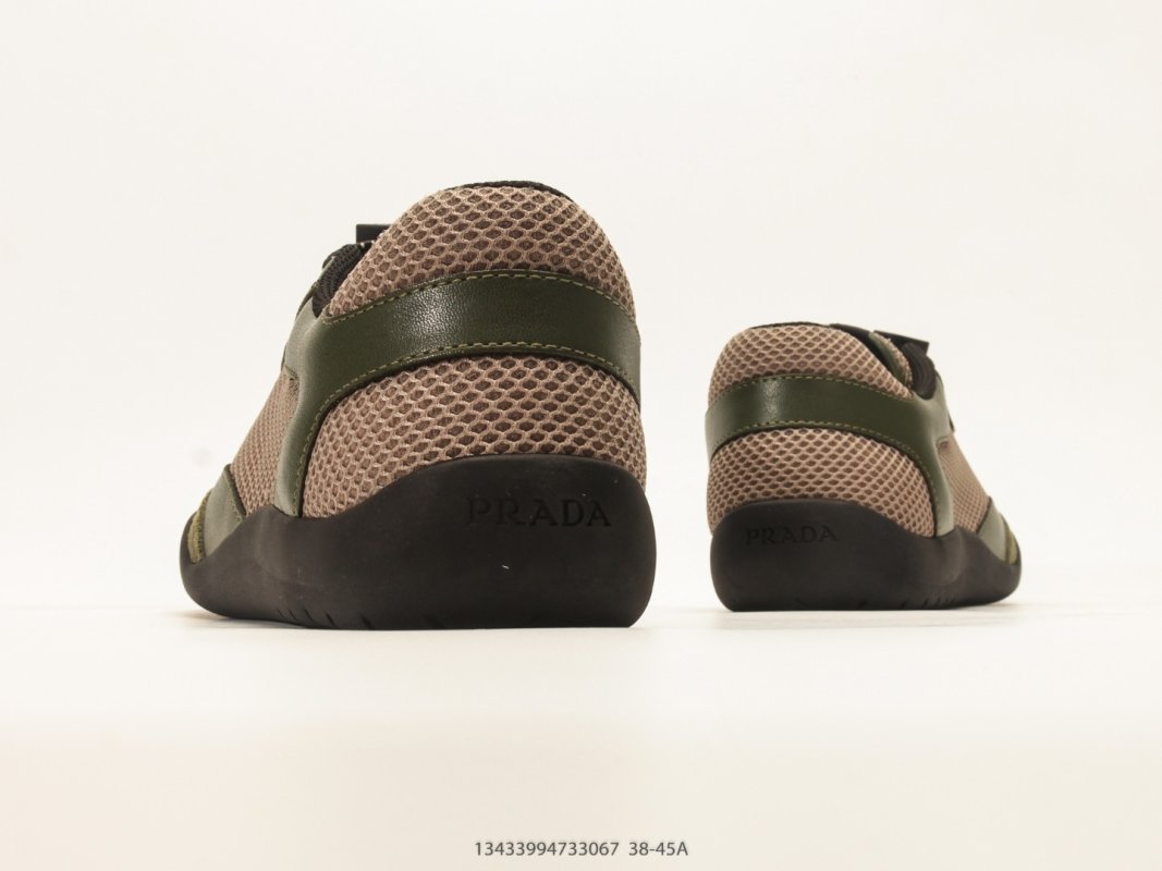 Prada Trainer Low Olive Green Mesh Sneaker 1:1 UA Rep view