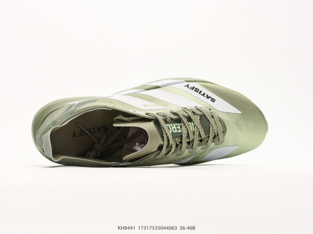 Adidas Adizero Adios PRO 4M Carbon Green White Running Shoe view