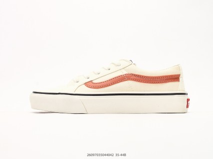 Vans Sk8-Low Reissue S Cream Coral Canvas Sneaker