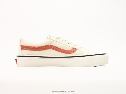 Vans Sk8-Low Reissue S Cream Coral Canvas Sneaker view 2