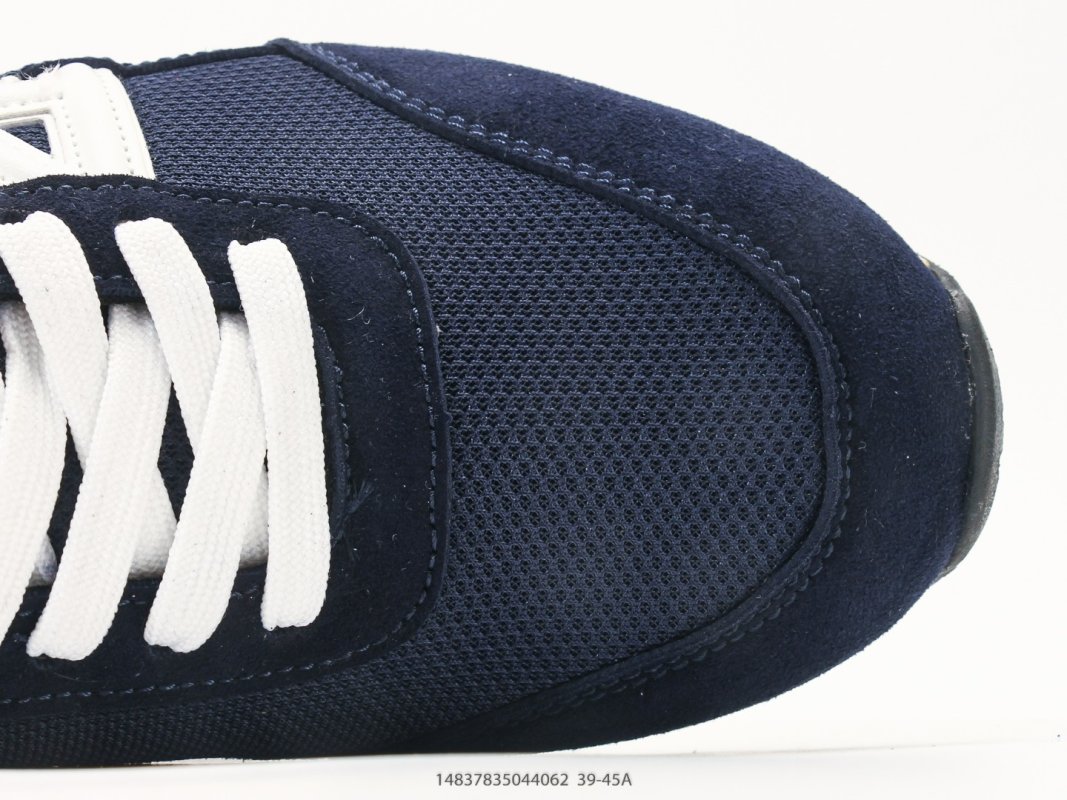 Armani Exchange AX Navy Suede Nylon Runner Sneaker view
