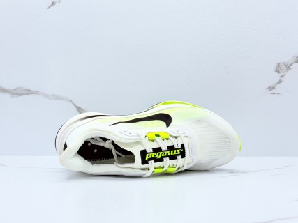 Nike Pegasus Plus 2 White Neon Yellow Black Running Shoe view 4