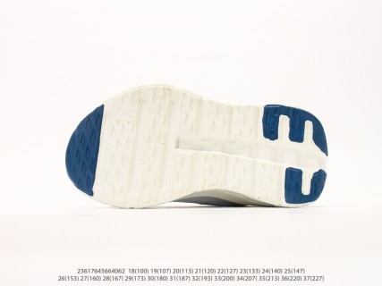 On Cloudtilt White Navy Blue Kids Running Shoe view 4