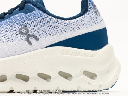 On Cloudtilt White Navy Blue Kids Running Shoe view 7