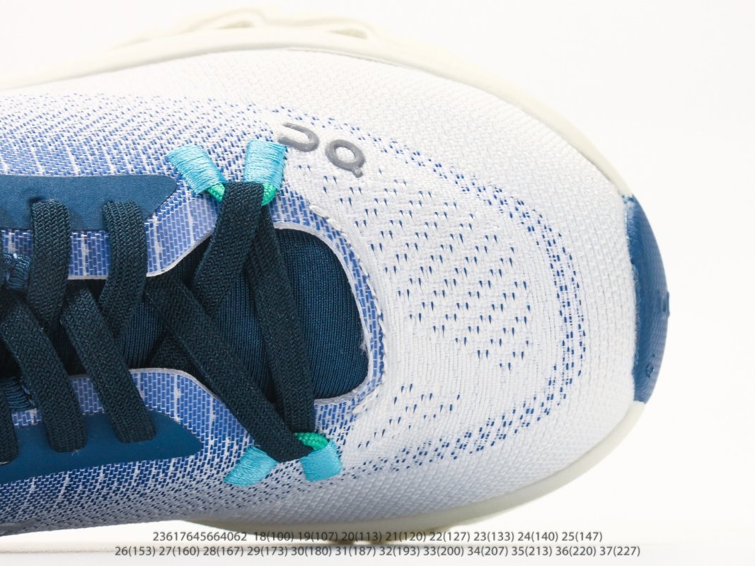 On Cloudtilt White Navy Blue Kids Running Shoe view