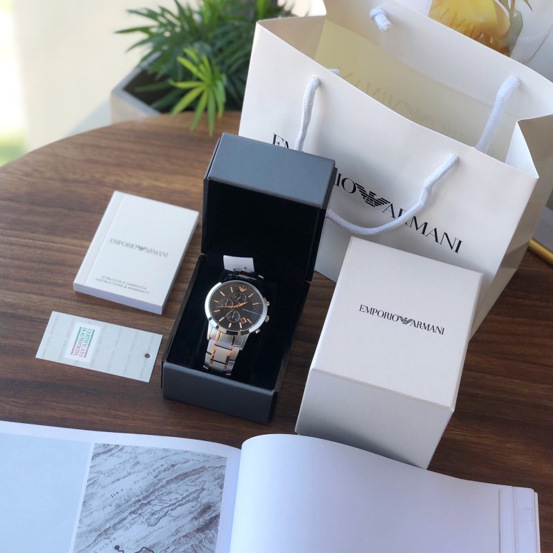 Emporio Armani AR2447 Steel Chronograph Watch 40mm