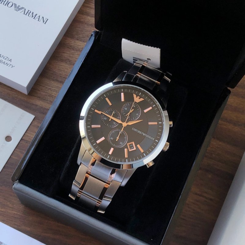 Emporio Armani AR2447 Steel Chronograph Watch 40mm view