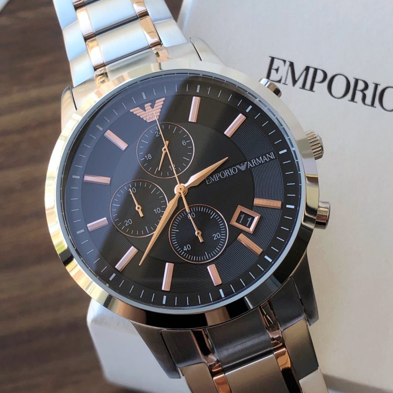 Emporio Armani AR2447 Steel Chronograph Watch 40mm view