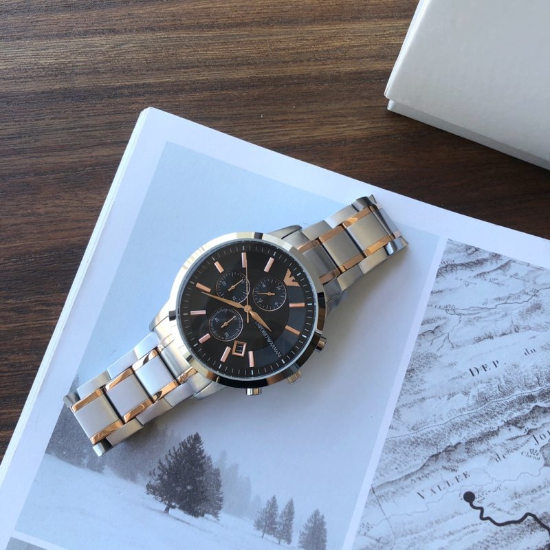 Emporio Armani AR2447 Steel Chronograph Watch 40mm view