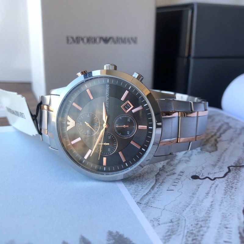 Emporio Armani AR2447 Steel Chronograph Watch 40mm view