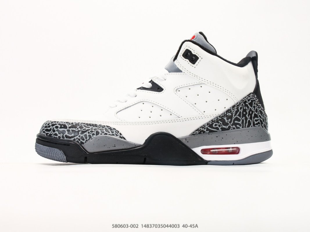 Jordan Son of Mars Low White Black Cement Replica Basketball Shoe