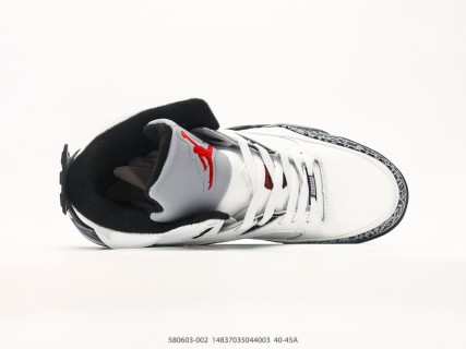 Jordan Son of Mars Low White Black Cement Replica Basketball Shoe view 3