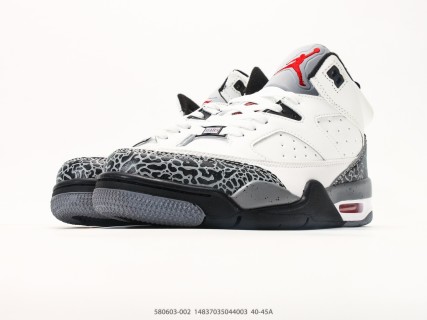 Jordan Son of Mars Low White Black Cement Replica Basketball Shoe view 5