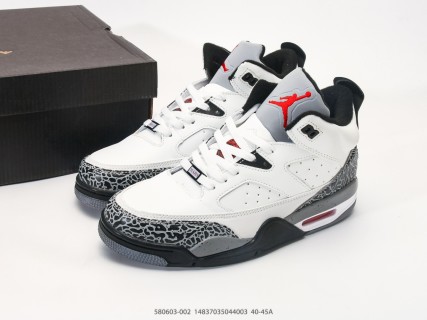 Jordan Son of Mars Low White Black Cement Replica Basketball Shoe view 9