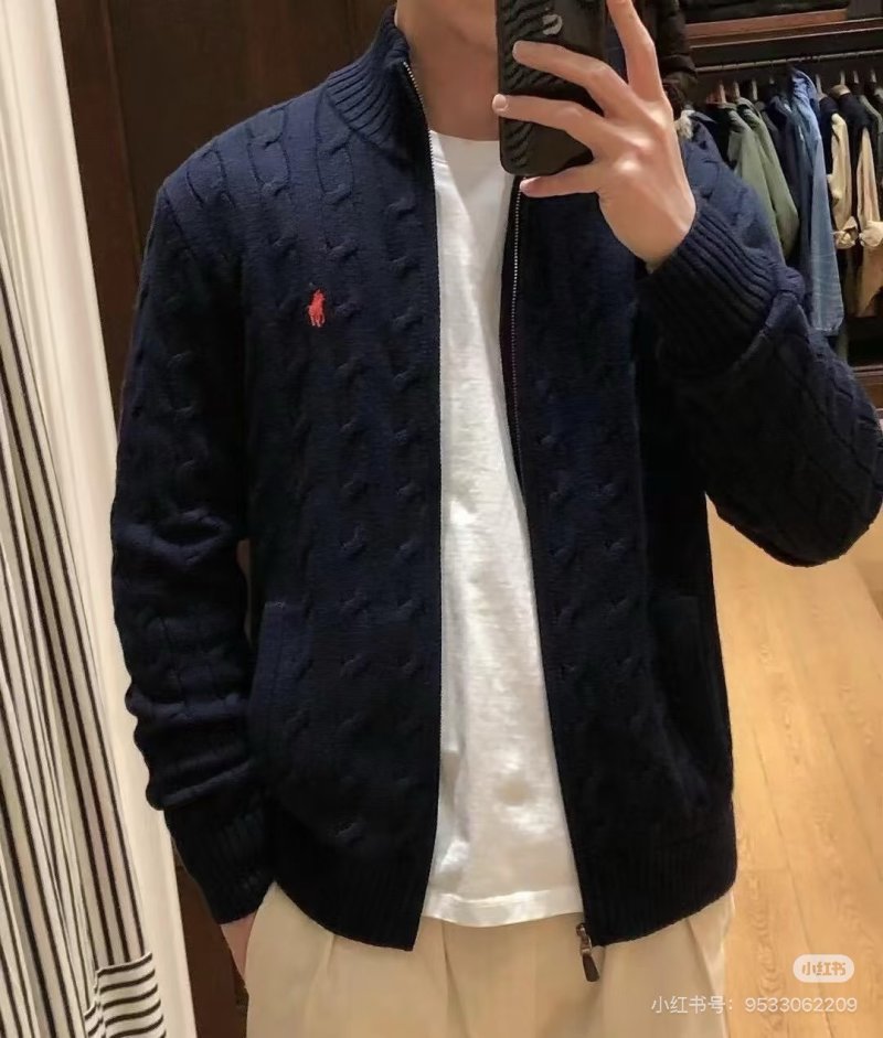 Ralph Lauren Navy Quilted Bomber Jacket