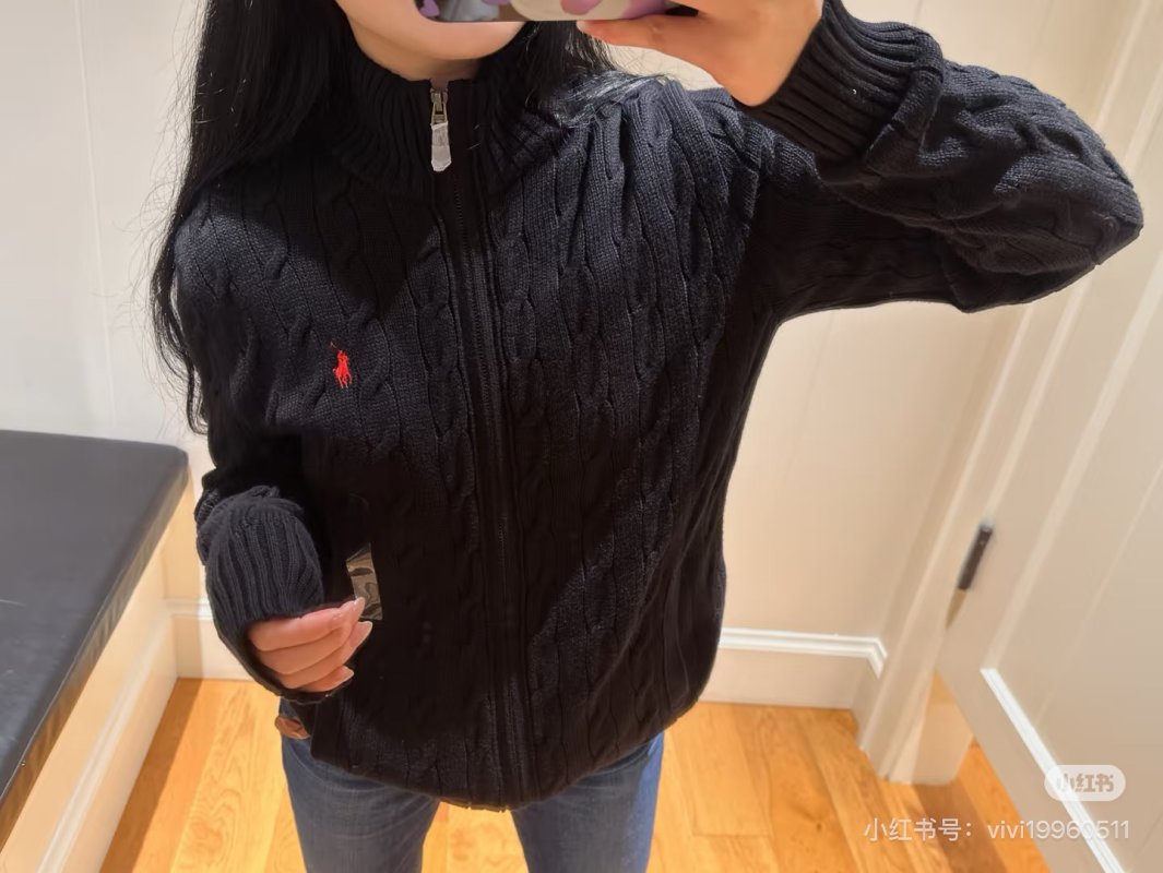 Ralph Lauren Navy Quilted Bomber Jacket view