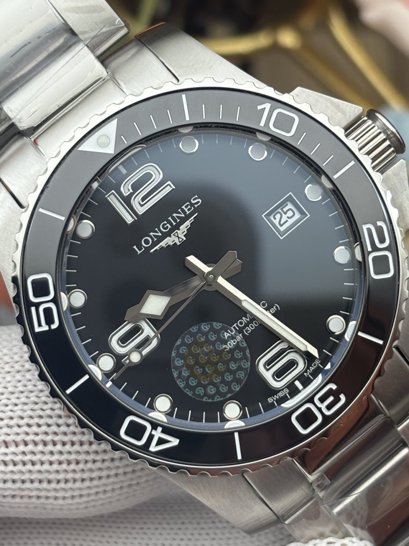 Longines HydroConquest 41mm Black Dial Stainless Steel Watch view