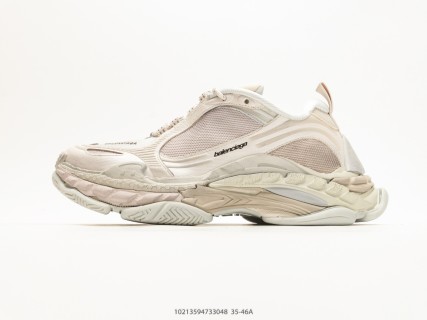 Balenciaga Triple S 2 Cream White Low-Top Dad Sneaker