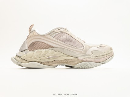 Balenciaga Triple S 2 Cream White Low-Top Dad Sneaker view 2