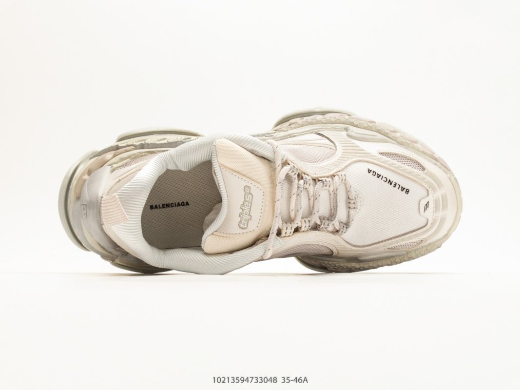 Balenciaga Triple S 2 Cream White Low-Top Dad Sneaker view