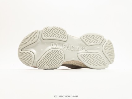 Balenciaga Triple S 2 Cream White Low-Top Dad Sneaker view 4