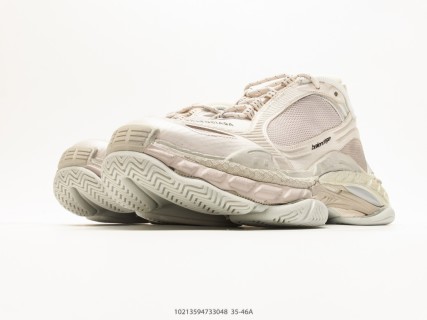Balenciaga Triple S 2 Cream White Low-Top Dad Sneaker view 5