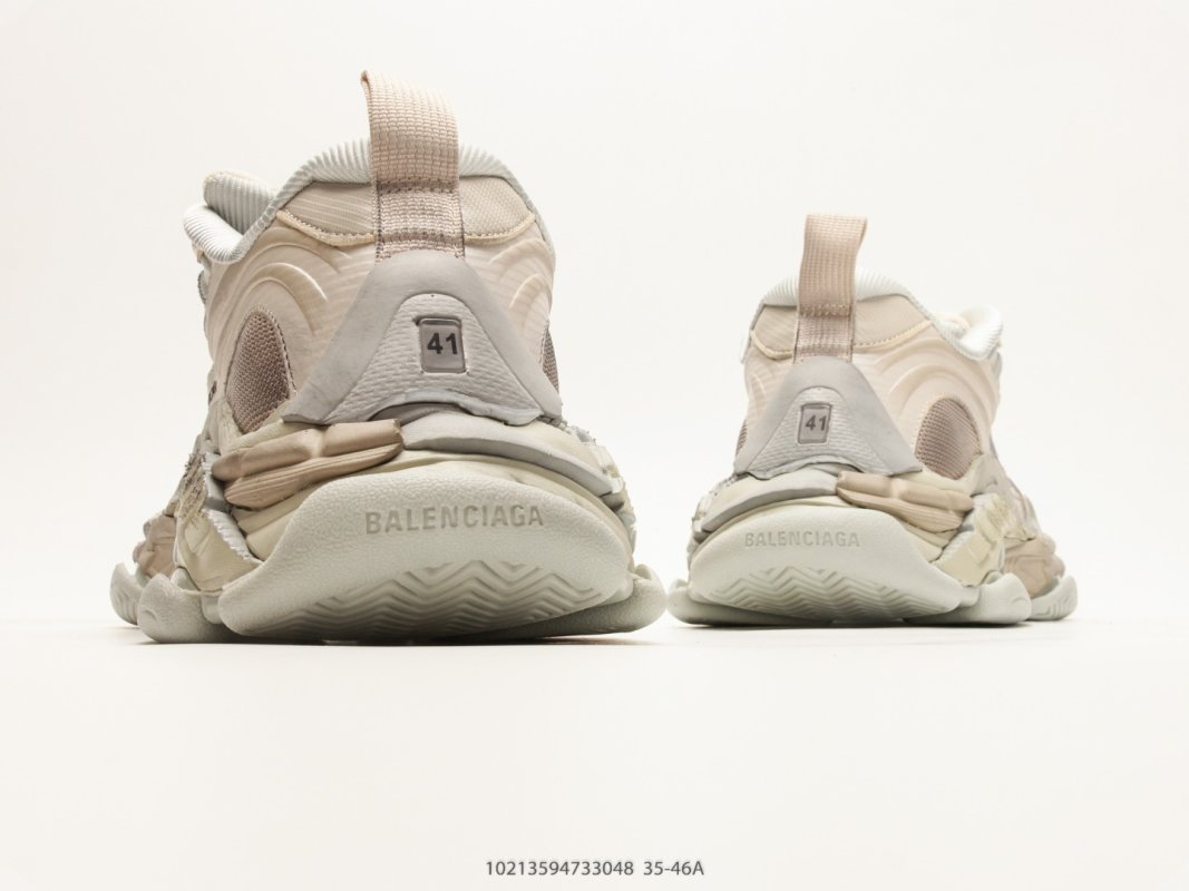 Balenciaga Triple S 2 Cream White Low-Top Dad Sneaker view
