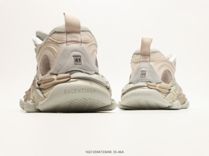 Balenciaga Triple S 2 Cream White Low-Top Dad Sneaker view 6