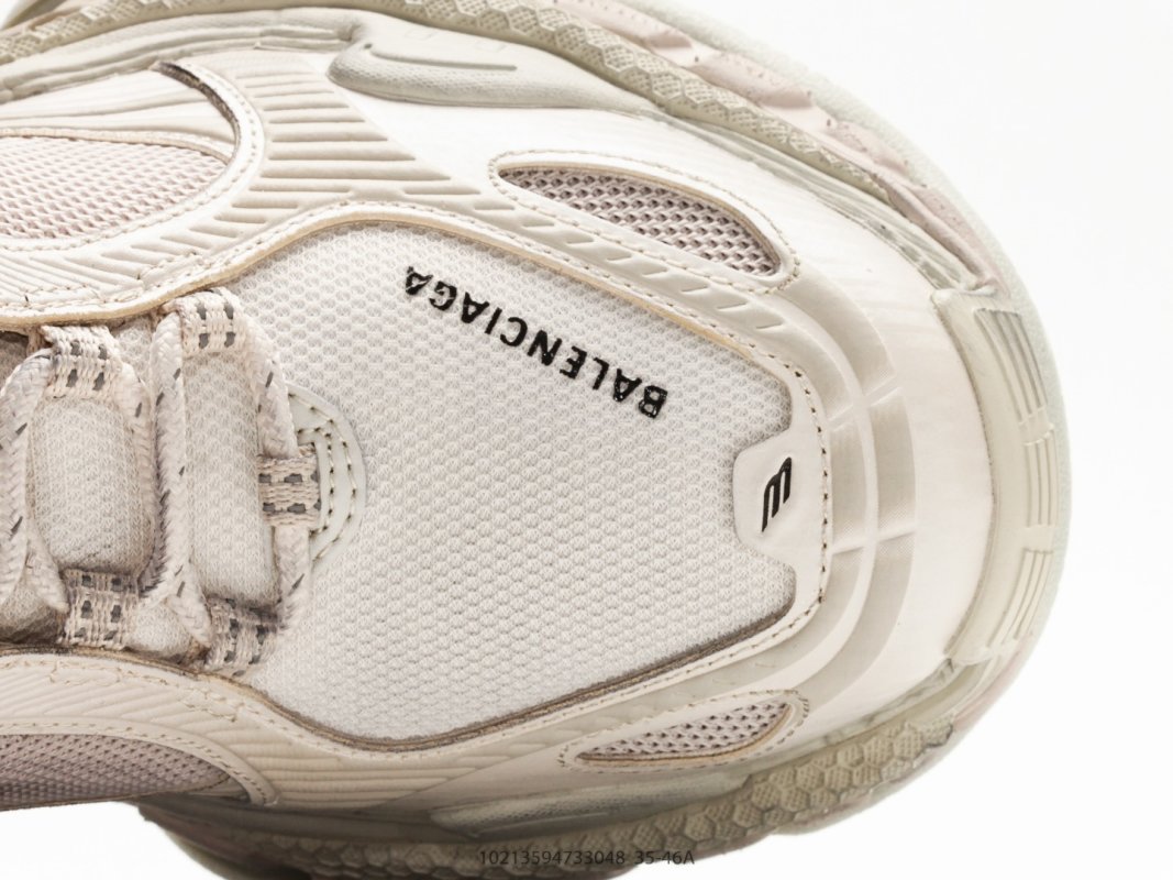 Balenciaga Triple S 2 Cream White Low-Top Dad Sneaker view