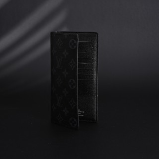 Louis Vuitton Brazza Monogram Eclipse Black Bifold Wallet view 2