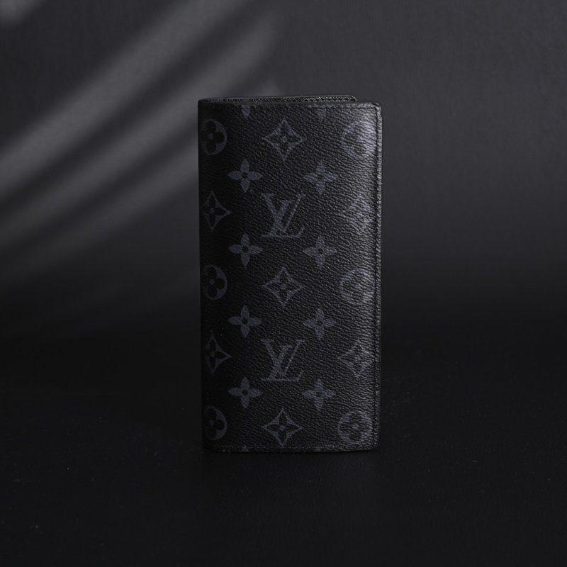 Louis Vuitton Brazza Monogram Eclipse Black Bifold Wallet view