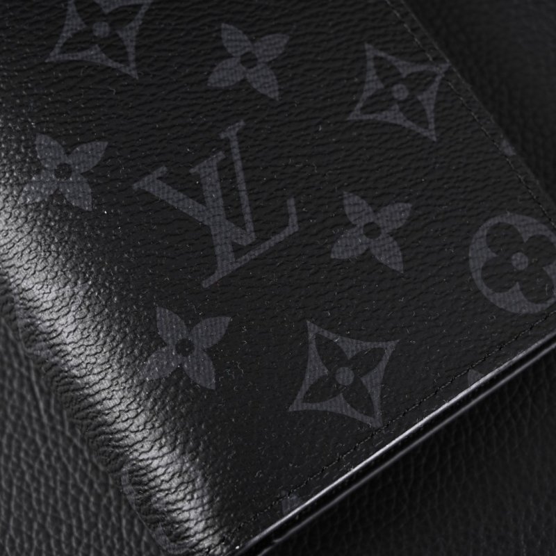 Louis Vuitton Brazza Monogram Eclipse Black Bifold Wallet view