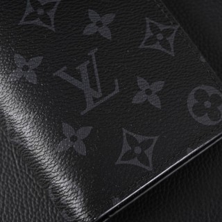 Louis Vuitton Brazza Monogram Eclipse Black Bifold Wallet view 6