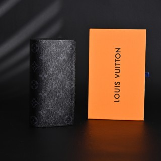 Louis Vuitton Brazza Monogram Eclipse Black Bifold Wallet view 7